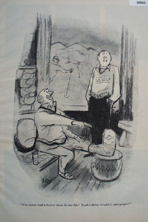 Cartoon By Dedini Broken Foot 1949