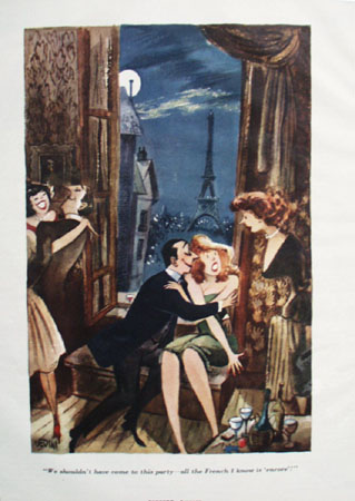 Cartoon By Dedini Party In France 1950