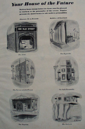 Cartoons by Al Kaufman House of Future 1949