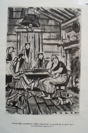 Cartoon By P Webb Inside The House 1943