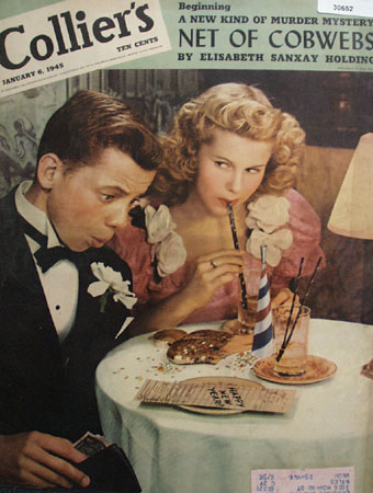 Colliers Magazine Cover Jan 1945 Prom Night 1945