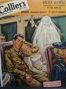 Colliers Magazine Cover Bride On Train 1945