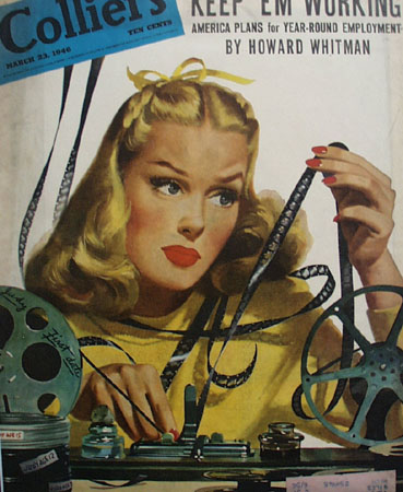 Colliers Magazine Cover Exposed Film 1946