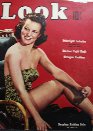 Look Magazine Cover Girl In Bathing Suit 1939