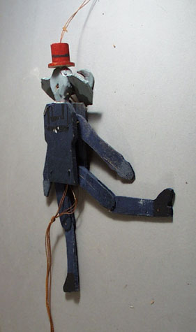 Handmade Elephant pull string toy