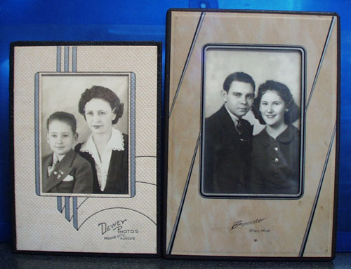 Two Art deco Photographer frames