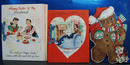 3 Hallmark greeting cards 1940 era