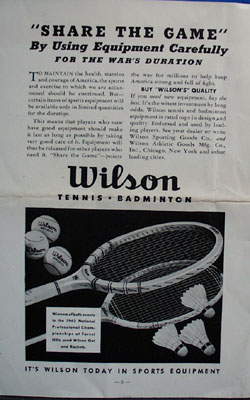 1942 Tennis Service bulletin, no 62