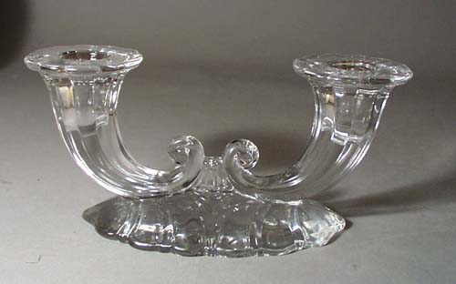 Crystal Cornucopia Double Candleholder