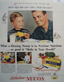 Nucoa Oleomargarine Melts in Your Mouth 1945 Ad