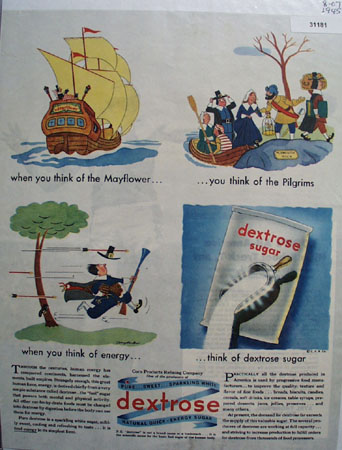 Dextrose Quick Energy Sugar 1945 Ad