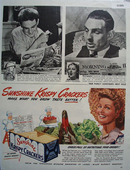 Sunshine Krispy Crackers 1943 Ad