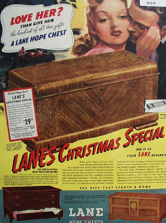 Lane Cedar Hope Chest 1939 Ad