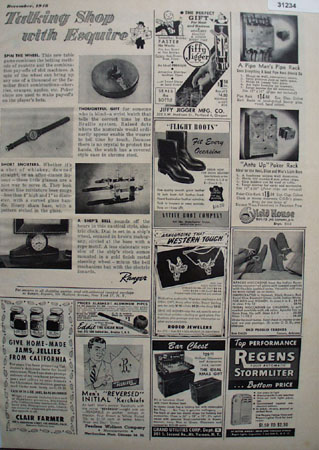 Talking Shop with Esquire Shop by Mail 1948 Ad