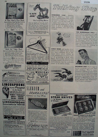 Shop By Mail Lazy Joe Laughing Horse 1948 Ad