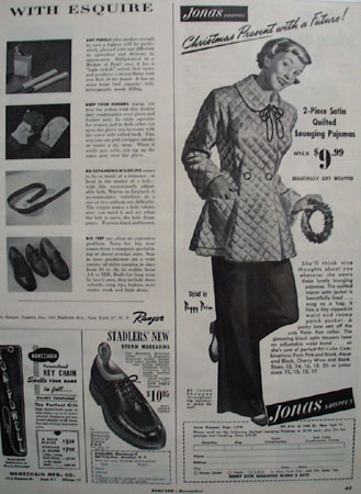 Shop By Mail Jonas Lounging Pajamas 1949 Ad