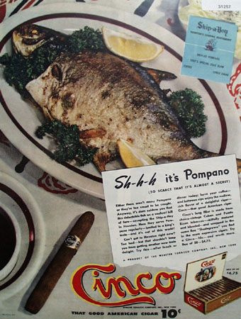 Cinco That Good American cigar 1946 Ad