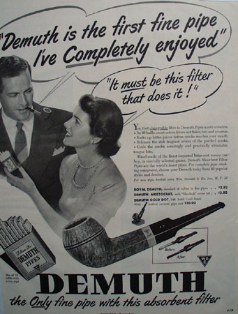 WDC Demuth Filter Pipe 1949 Ad