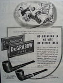 Grabow Pipe Co. Dr. Grabow Pipes 1945 Ad