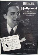 Linkman Hollycourt Pipe With Recessed groove 1947 Ad
