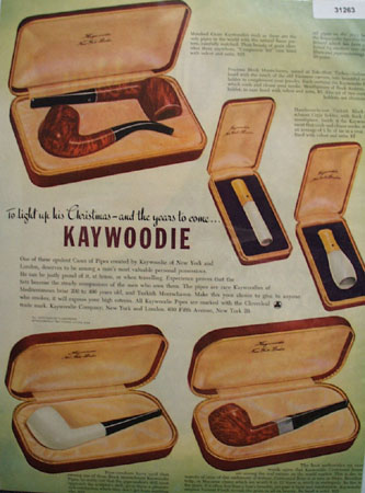 Kaywoodie Pipe Cigar and Cigarette holder 1947 Ad