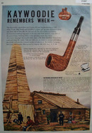 Kaywoodie Pipe First Oil well 1948 Ad