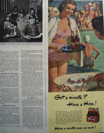 Hires Root Beer 1949 Ad