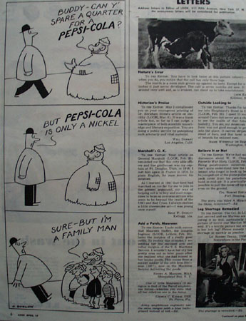 Pepsi Cola Nickel Cartoon 1945 Ad