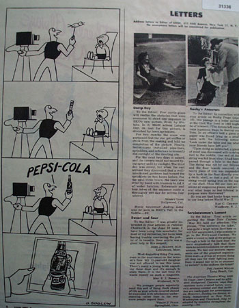 Pepsi Cola Camera Cartoon 1944 Ad