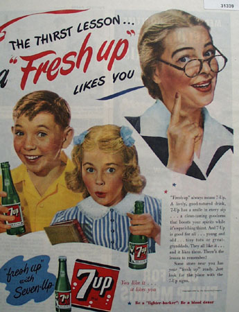 7 UP The Thirst Lesson 1944 Ad