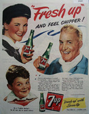 7 UP Fresh Up 1944 Ad