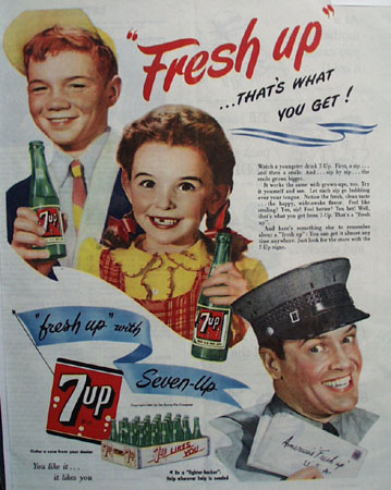 7 UP That is What You Get. 1944 Ad