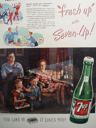 7 UP Home Life Together 1948 Ad