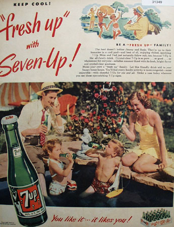 7 UP Keep Cool 1949 Ad