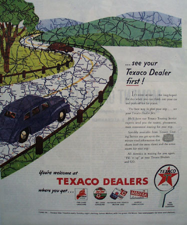 Texaco Dealers First 1946 Ad