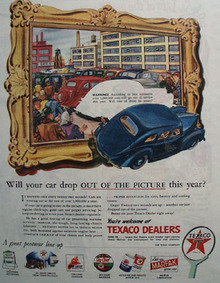 Texaco Out Of The Picture 1945 Ad