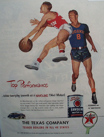 Texaco Havoline Motor Oil Top Performance 1948 Ad
