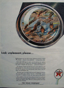 Texaco Look Unpleasant, Please 1943 Ad