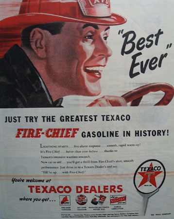Texaco Best Ever Gasoline 1946 Ad