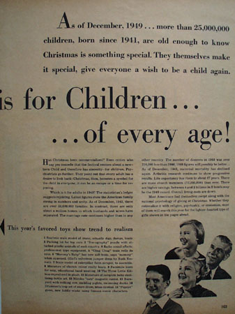 Christmas is for Children 1949 Article
