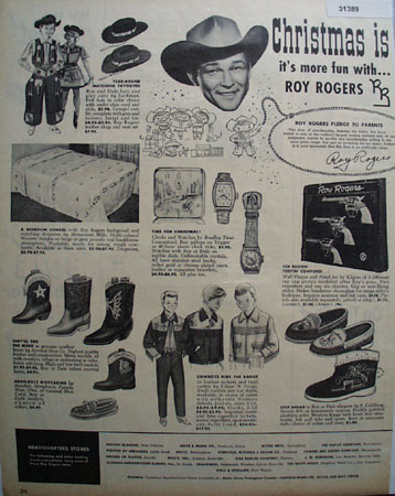 Roy Rogers Enterprises 1955 Ad