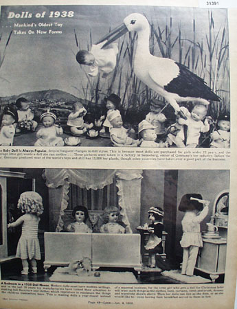 Dolls of 1938 Mankinds Oldest Toy 1938 Article