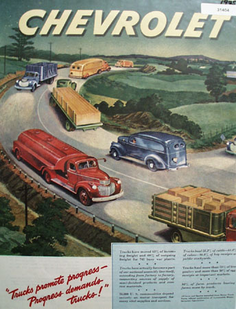Chevrolet Truck 1945 Ad