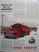 Ford Trucks Talks Torque 1946 Ad