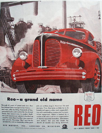 Reo Grand Old Name Truck 1945 Ad