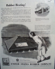 U.S. Rubber Co Rubber Heating 1945 Ad