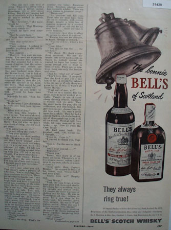 Bonnie Bells Of Scotland Whiskey 1950 Ad