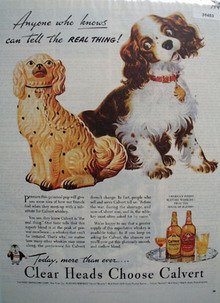 Calvert Whiskey Real Thing 1944 Ad