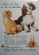 Calvert Whiskey Real Thing 1944 Ad