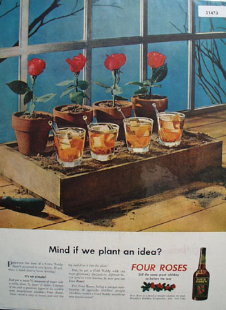 Four Roses Cold Toddy 1946 Ad